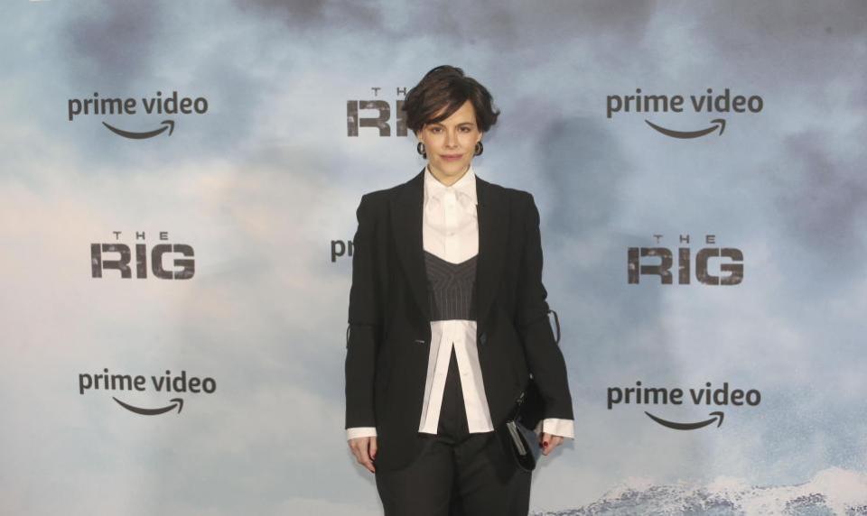 HeraldScotland: emily Hampshire at the world premiere of new Amazon production The Rig at the Everyman Cinema in Edinburgbh tuesday. STY.. Pic Gordon Terris Herald &amp; Times..6/12/22.