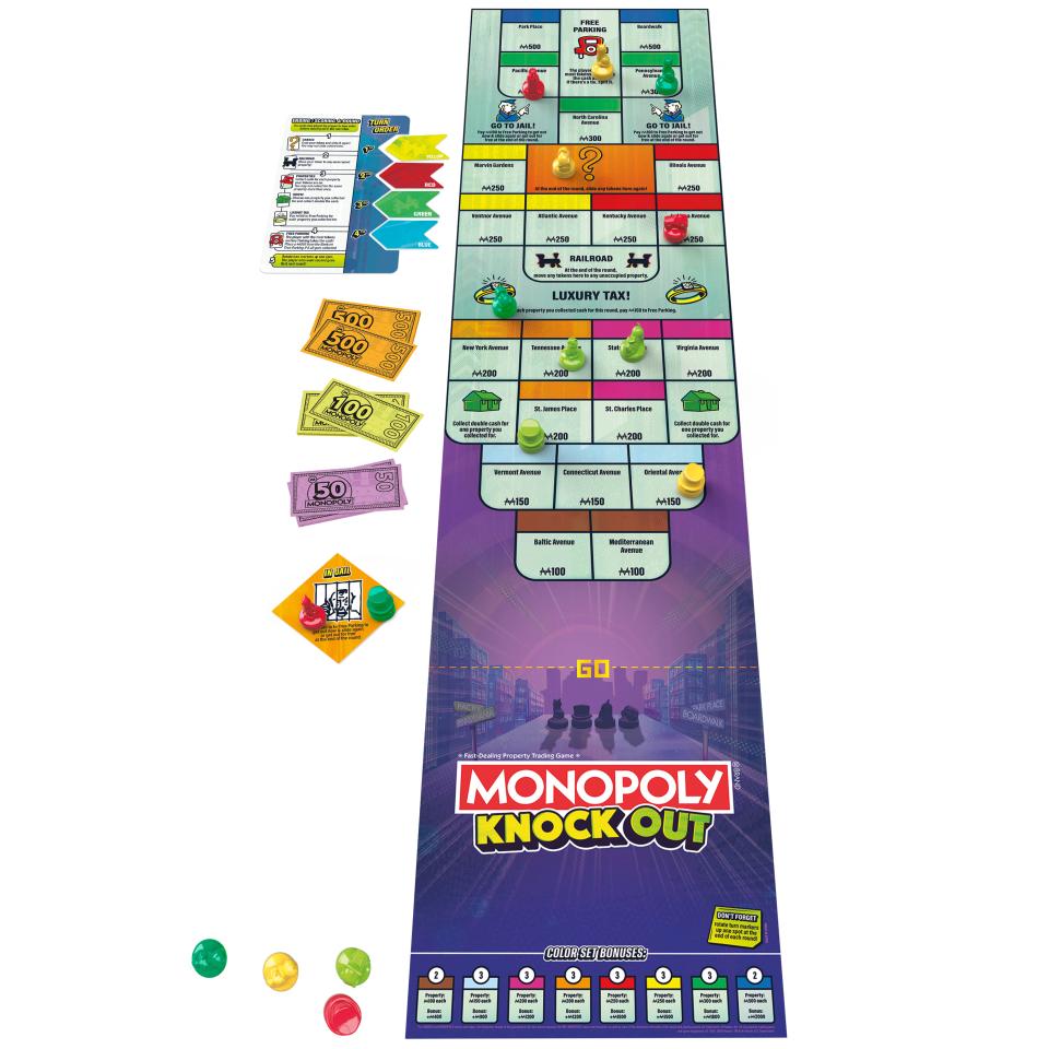 Monopoly Knockout, an up-and-active version of Monopoly, is available exclusively at Wal-mart stores and Walmart.com now.