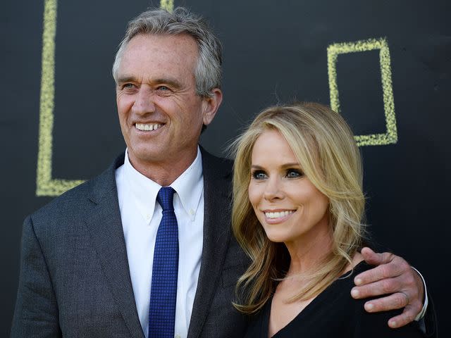 <p>Amanda Edwards/WireImage</p> Robert F. Kennedy Jr. and Cheryl Hines arrive at the premiere of National Geographic's "Genius" in April 2017.