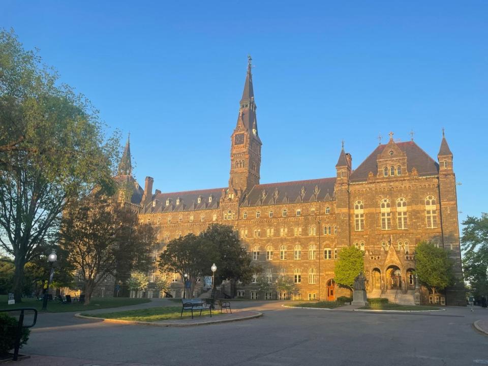 exterior of Healy Hall at gerogetown