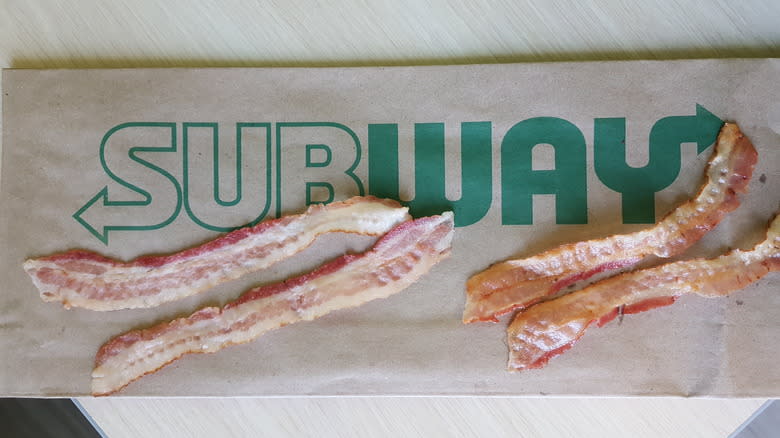 strips of bacon from subway