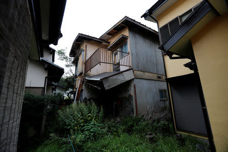 An empty house is pictured at Sennari district in Sakura, Chiba Prefecture, Japan, August 29, 2018. Picture taken August 29, 2018. REUTERS/Kim Kyung-Hoon