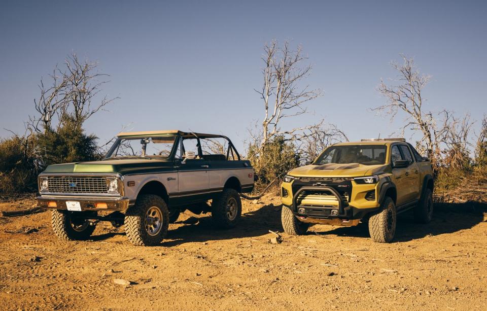 2024 chevrolet colorado zr2 and velocity 1970 k5 blazer