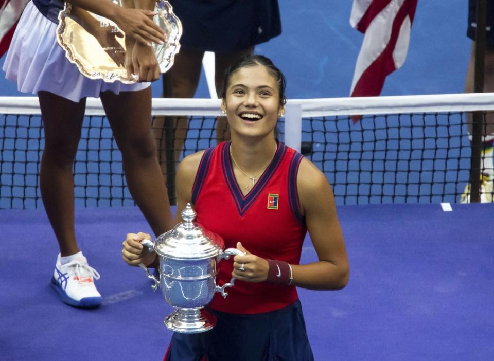 Emma Raducanu is still on cloud nine after her US Open success (Michael Nagle/Xinhua via PA wire) (PA Media)