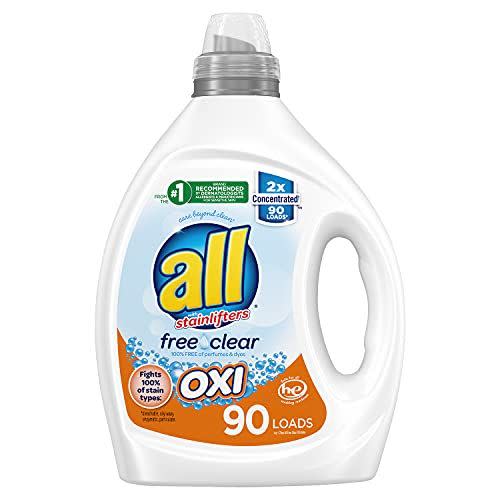 5) Liquid Laundry Detergent, Free & Clear for Sensitive Skin