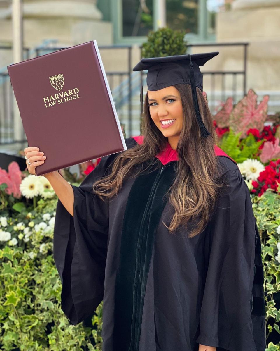 Cara Mund graduated from Harvard Law School after finishing her year as Miss America 2018 (Cara Mund for Congress)