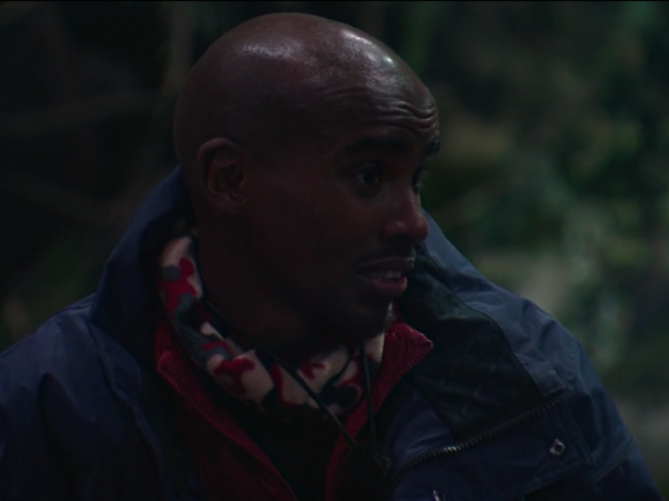 <p>Mo Farah in episode two of this year’s I’m a Celeb</p>ITV