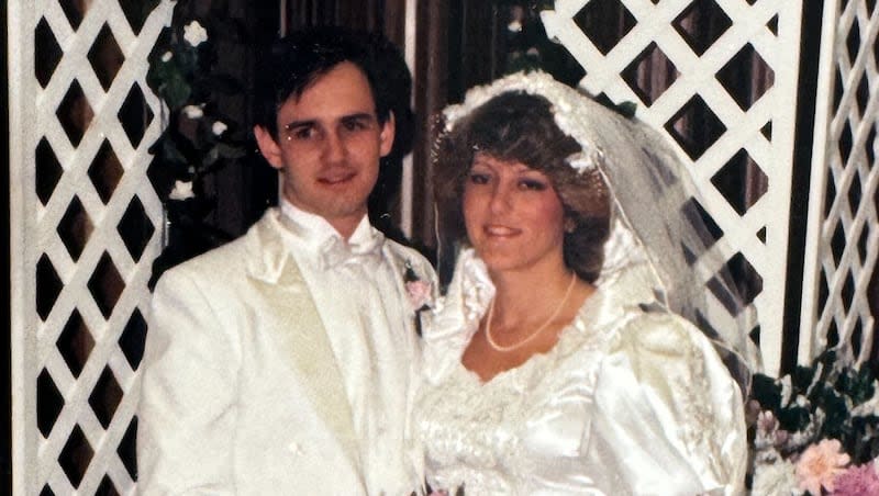 Greg and Holly Richardson on their wedding day, April 17, 1986.