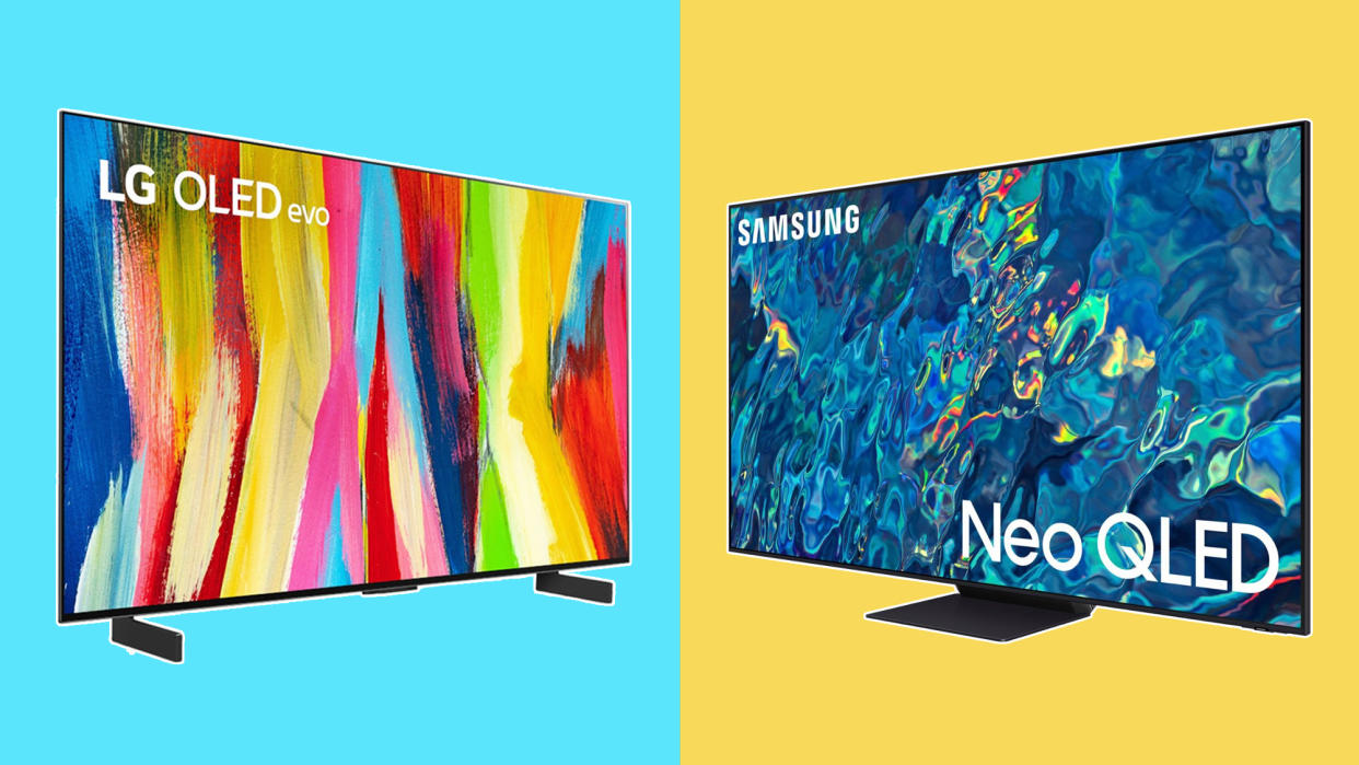  LG C2 OLED vs. Samsung QN95B QLED . 