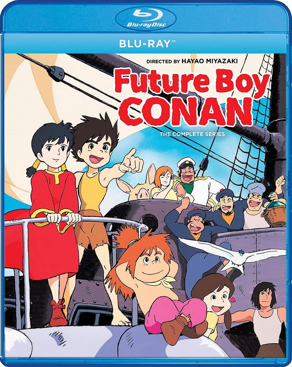 The box art for GKIDS and Shout! Factory's Blu-ray of Hayao Miyazaki's Future Boy Conan.