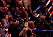 <p>The Most Brutal Photos From The Mayweather-McGregor Fight </p>