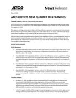 ATCO Q1 Financials (CNW Group/ATCO Ltd.)