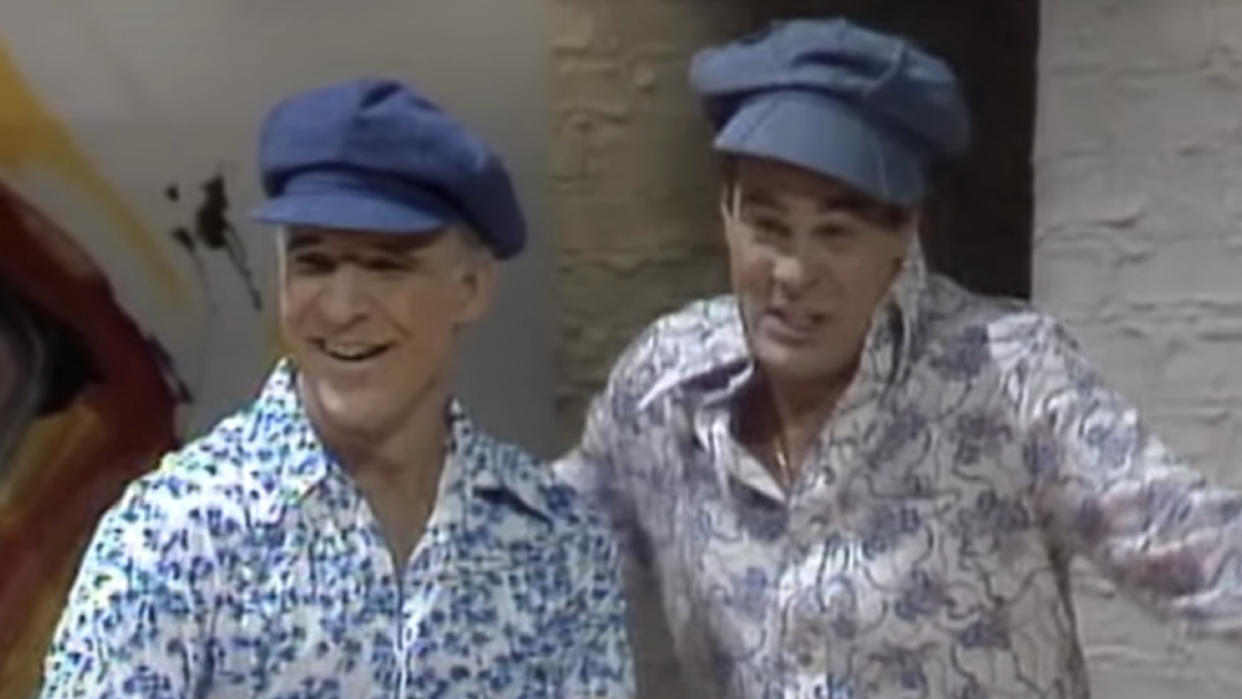  Dan Aykroyd and Steve Martin on SNL. 