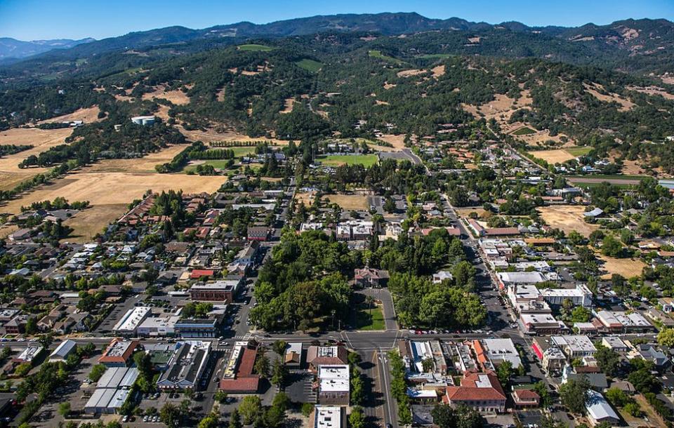 Vista aérea de Sonoma.