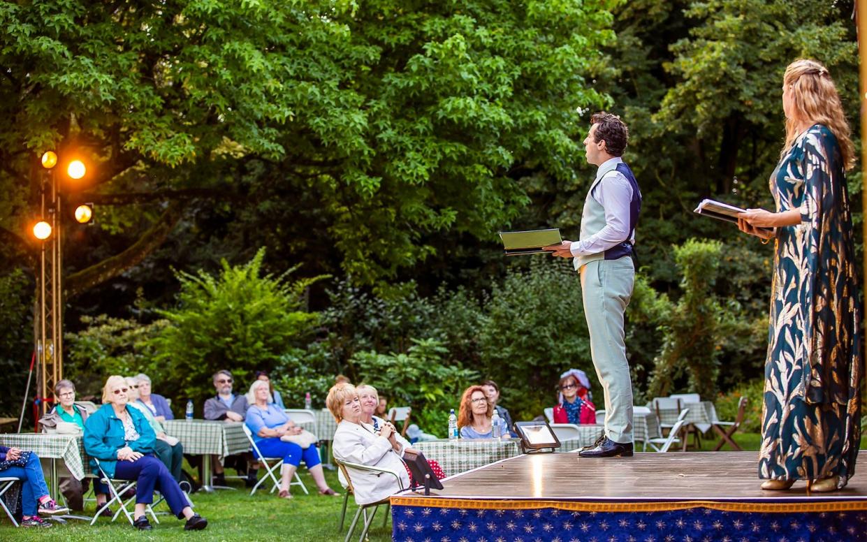 Camelot, performed outdoors at the Watermill Theatre, Newbury - Pamelam Raith
