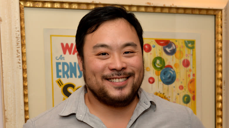 Close up of David Chang