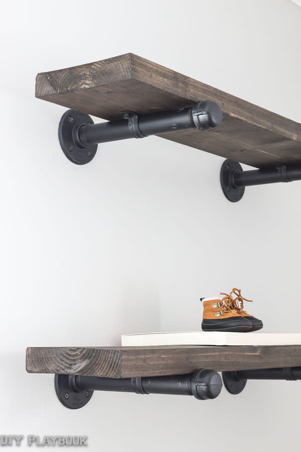 Industrial Pipe Shelves