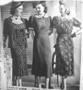 <p>The 1930s saw a return of a more conservative standard in mom-to-be style. Feminine waistlines and slim figures were very much in vogue, meaning pregnant women relied on small prints and adjustable waistbands to camouflage their "condition."</p>