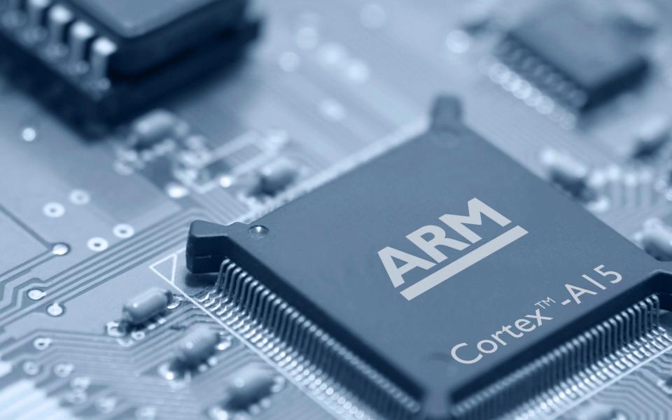 An ARM Holdings Plc Cortex-A15 MPCore processor - Bloomberg News