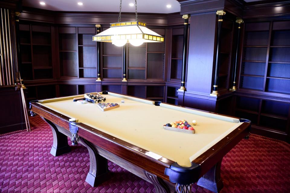 This pool table with Villa Collina balls is among the items being auctioned from Knoxville's largest estate. The online auction will take place Dec. 4 before Villa Collina is eventually demolished and replaced with three smaller homes.