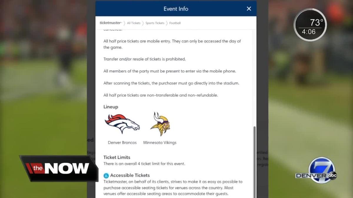 New Ticketmaster verification process for halfpriced Broncos ticket sales