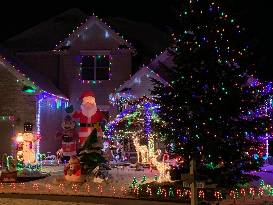 The Fonte Family Display at 6841 Regina Circle NW in Jackson Township includes more than 300 strands of Christmas lights, inflatables, blow molds, LEDs, icicle lights and more.