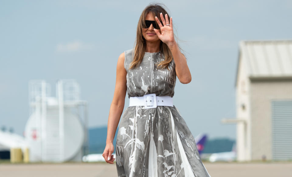 First lady Melania Trump this week, after visiting a children's hospital in Nashville as part of her Be Best initiatives. (Photo: SAUL LOEB via Getty Images)