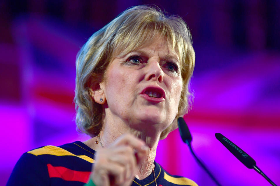 MP Anna Soubry speaks at the People's Vote Rally in Assembly Hall, Westminster.