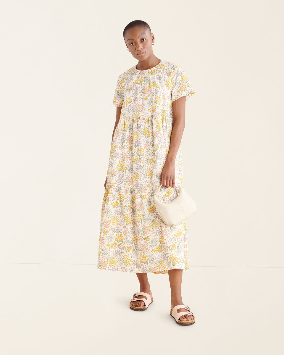 Floral Poplin Dress. Image via Roots.