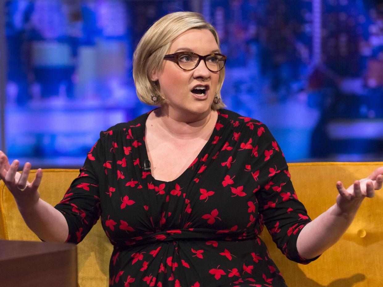 Sarah Millican is a comedian and 'not a model' as she points out in a self-penned response to critics (Getty)
