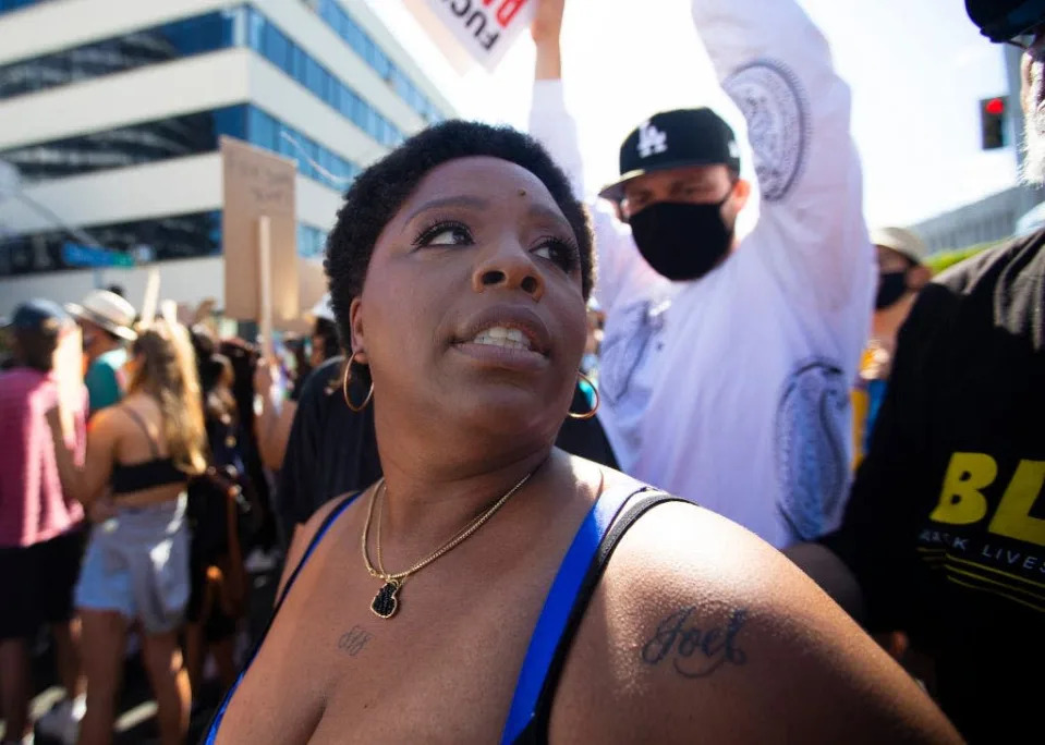 Patrisse Cullors' family members received massive payments from Black Lives Matter, tax forms show. <span class="copyright">Francine Orr/ Los Angeles Times via Getty Images</span>