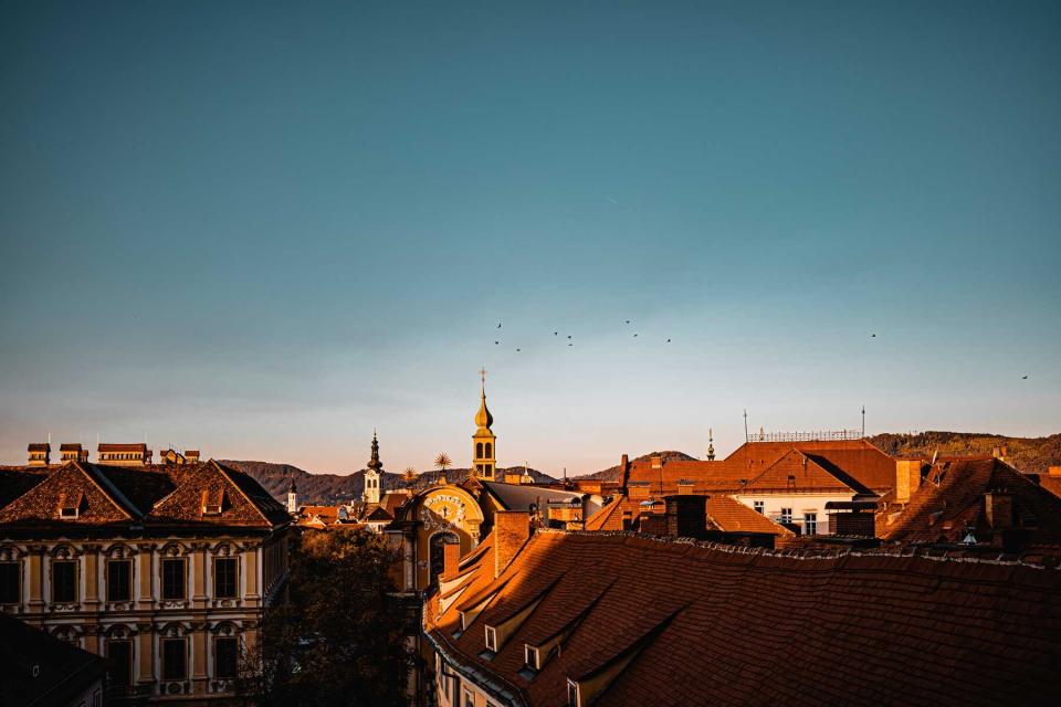 Roof of Graz, Styria region, Austria.