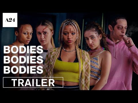 <p>Any film bumping Charli XCX’s “Hot Girl” in its trailer is sure to scream sex appeal especially when it’s paired with a scene featuring Pete Davidson saying, “I look like I f*ck.” Though the heart of <em>Bodies, Bodies, Bodies</em> is a whodunnit satire, sex drive motivates its characters just as much as a thirst for blood does. Sure, bringing your Tinder boyfriend along to a trip where someone gets killed doesn’t exactly exude “meet-cute,” but nothing amps up sexual tension quite like fighting for your life.</p><p><a href="https://www.youtube.com/watch?v=DMgLMaLlK9k" rel="nofollow noopener" target="_blank" data-ylk="slk:See the original post on Youtube" class="link ">See the original post on Youtube</a></p>