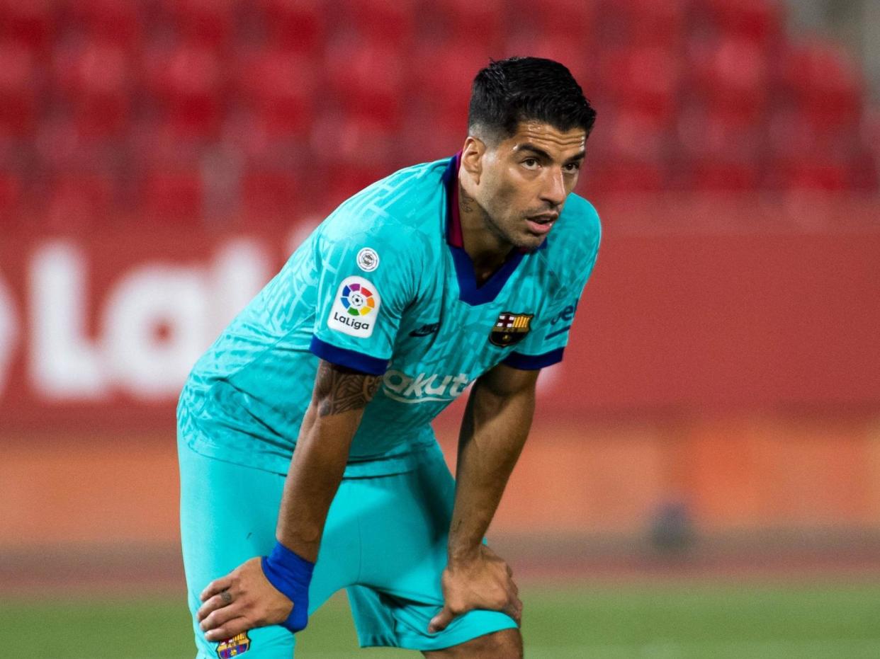 Barcelona's Uruguayan forward Luis Suarez: AFP via Getty Images