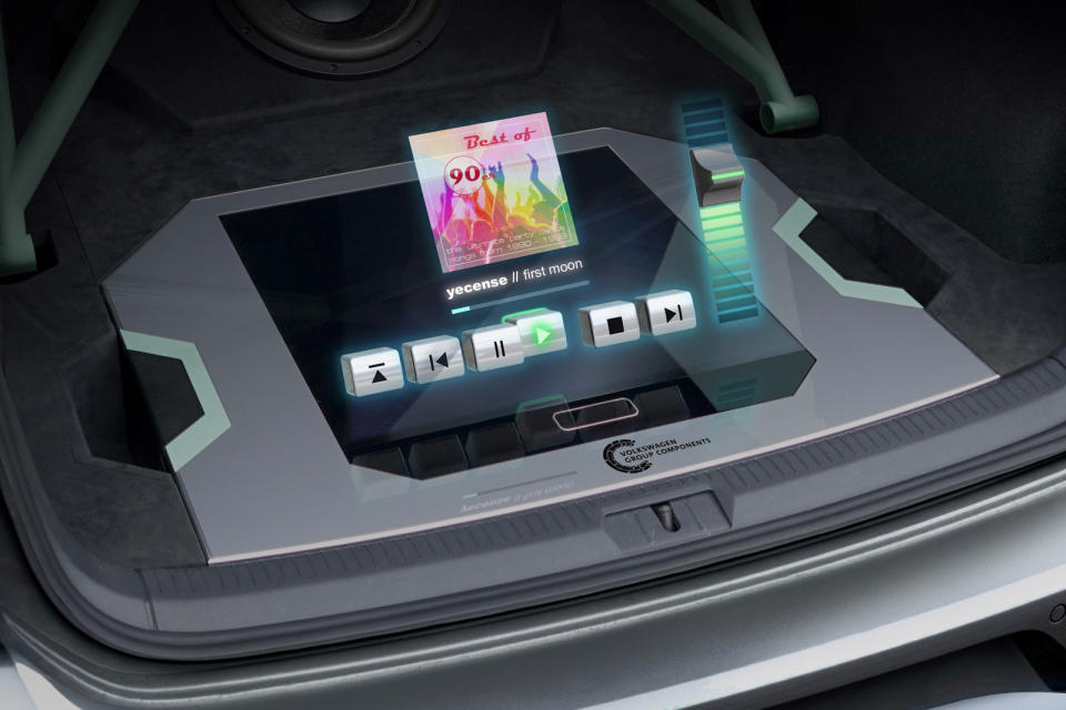 Trunk-mounted sound systems are often about bragging rights, but VW might havemore reason to boast than usual