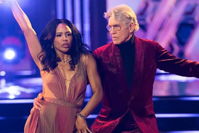 <p>ABC</p> Britt Stewart and Eric Roberts on 'Dancing With the Stars'