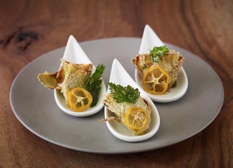 Fried Baby Artichokes With Citrus-Chili Gremolata