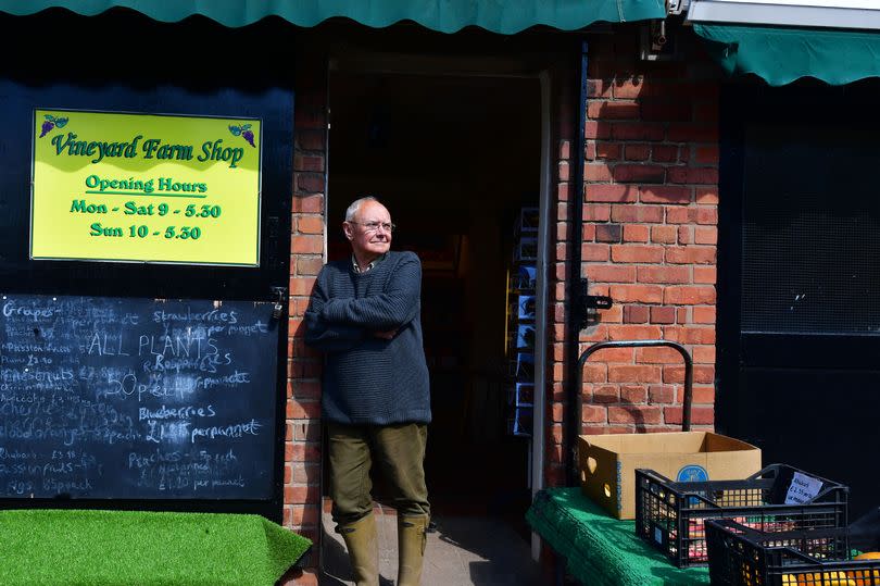 David Willis who runs Vineyard Farm in Bebington, Wirral