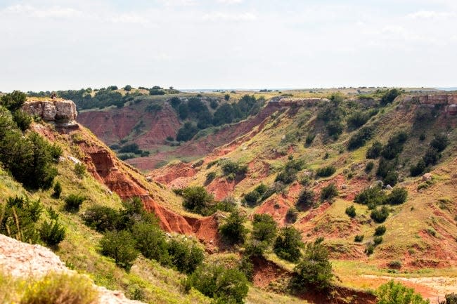 This is one of the views at Gloss Mountain State Park. [Lori Duckworth/Oklahoma Tourism]