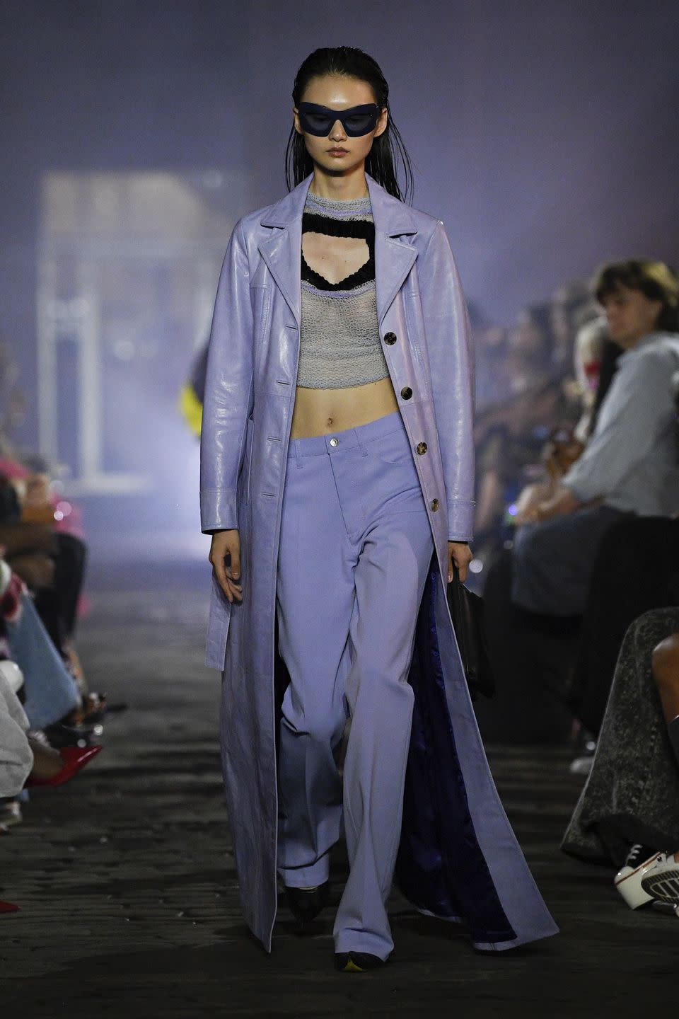 a model walks the runway at marni spring 2023 fashion show on september 10, 2022 in brooklyn, new york photo by giovanni giannoniwwd via getty images