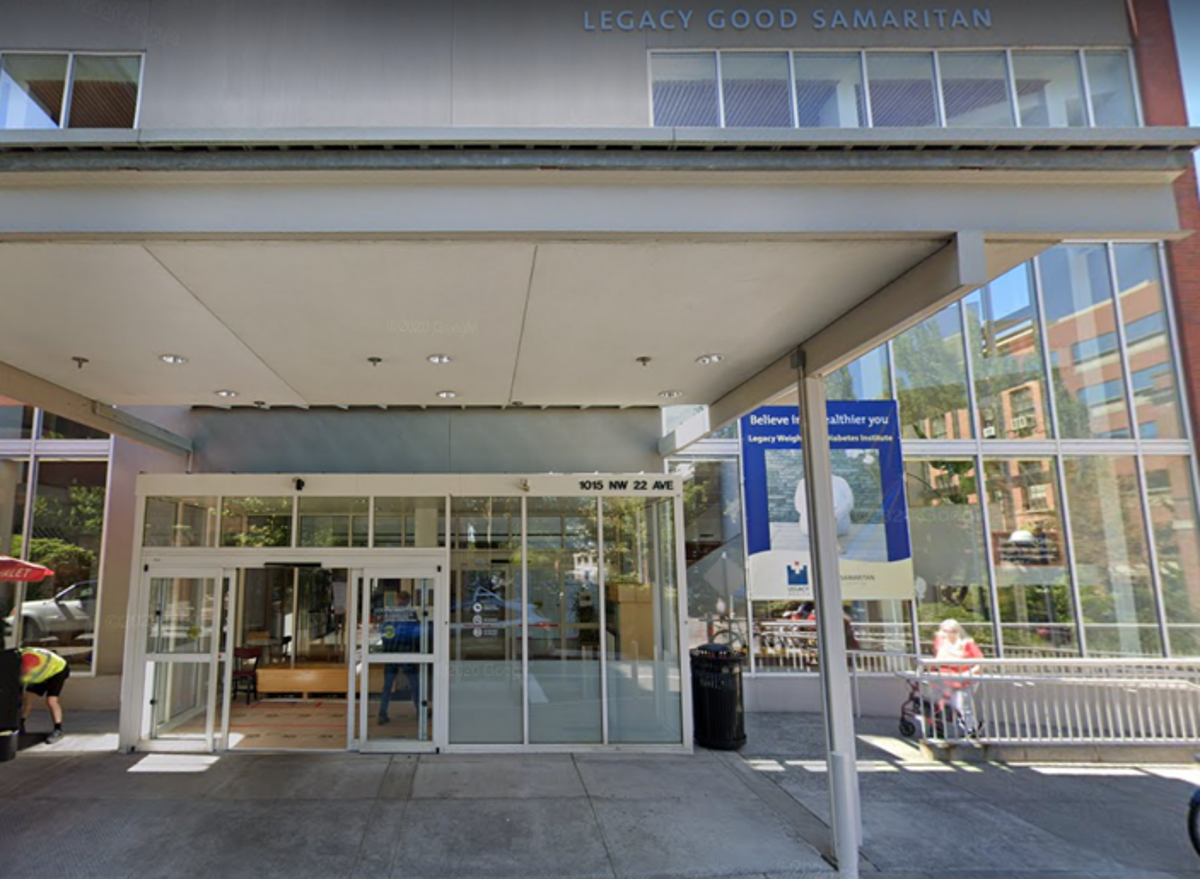 The shooting took place at Legacy Good Samaritan Medical Center  (Google View screenshot )