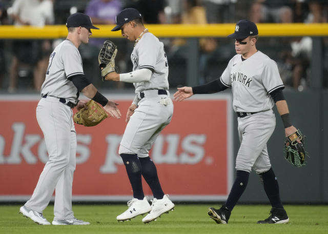 Giancarlo Stanton (4 RBIs) leads Yankees past Rockies