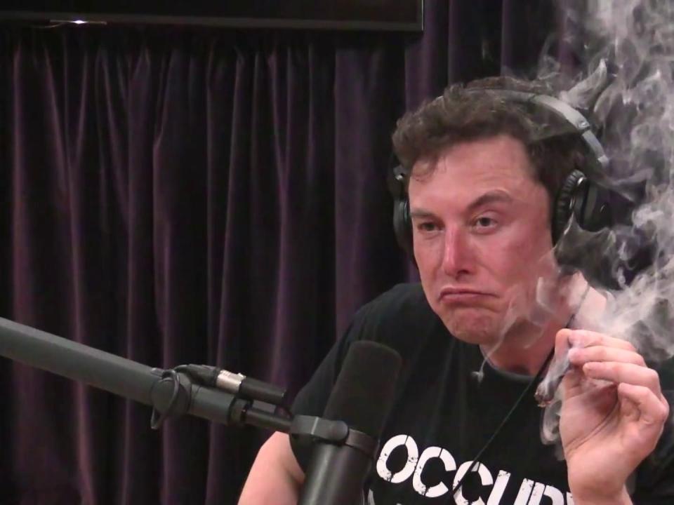 elon musk joe rogan weed