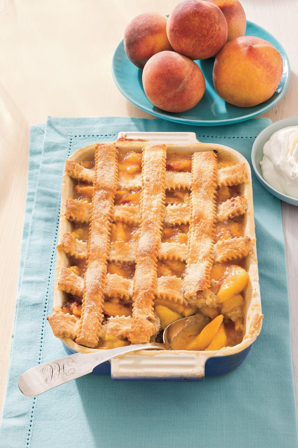 Pecan-Peach Cobbler