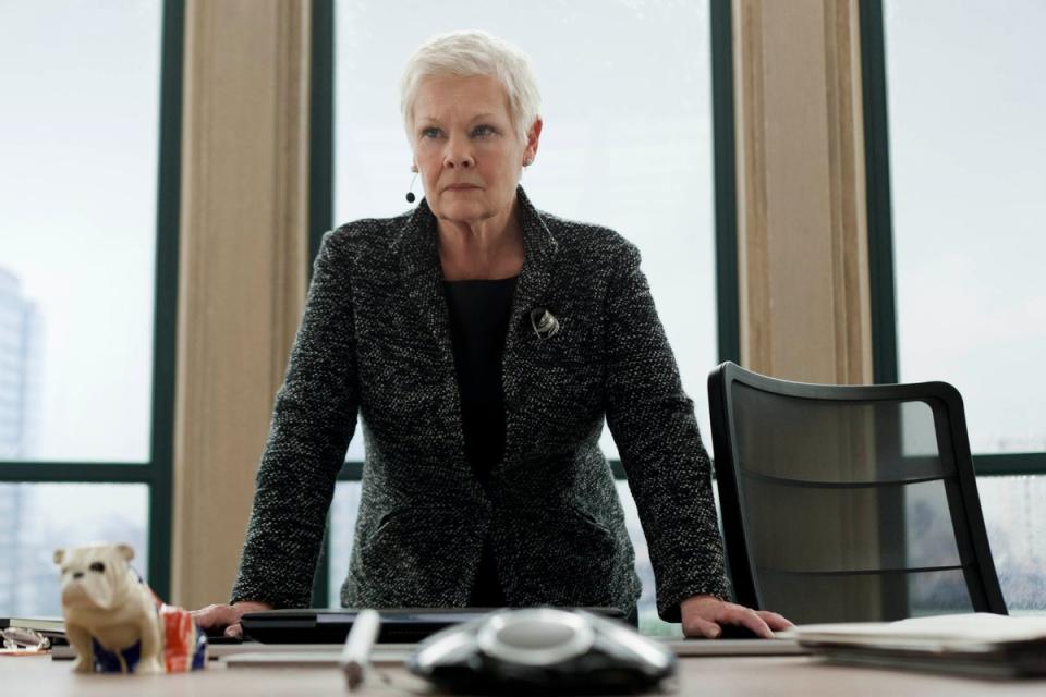 Judi Dench as M in the 2012 Bond thriller 'Skyfall' (Columbia Pictures)