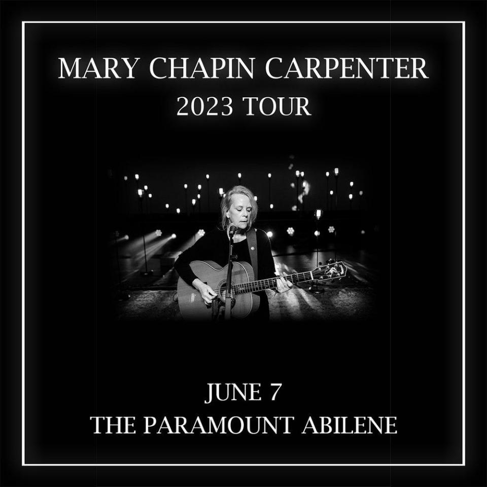 Mary Chapin Carpenter to perform next week at the Paramount Theatre.
