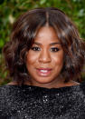 <p>Uza Aduba is known for her short twists on <i>Orange Is the New Black</i>, but she rocked a glamorous wob — proving that you can dramatically switch up your hairstyle with success for red carpets. She polished off the look by layering Burt’s Bees Lipsticks in Juniper Water and Russet River. <i>(Photo: Getty Images)</i></p>