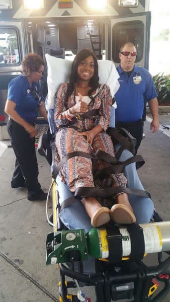 PHOTO: Patience Carter spent a week in the hospital in Orlando before flying home to Philadelphia. (Patience Murray)