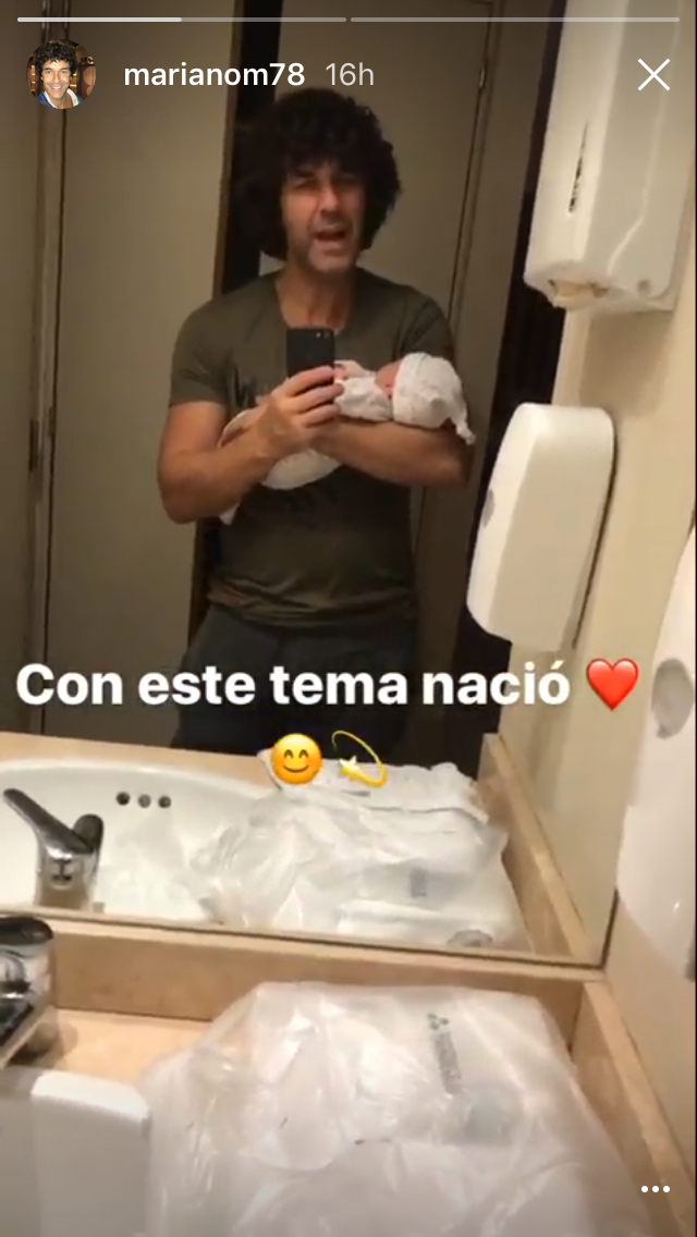 Mariano le canta a su hija. – Foto: Instagram/marianom78