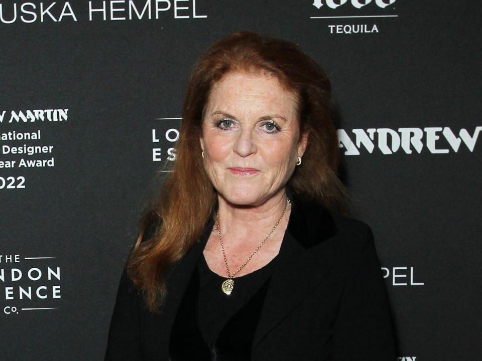 Sarah Ferguson, Duchess of York at the Andrew Martin Design Awards in October 2022